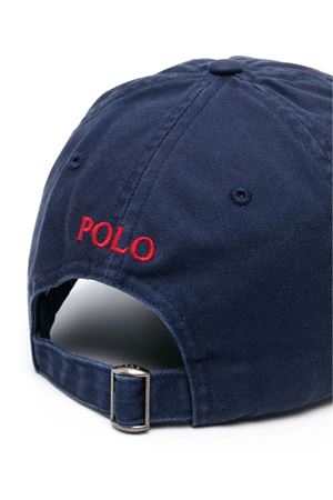 Cappello da baseball in cotone blu RALPH LAUREN | 710548524014NAVY